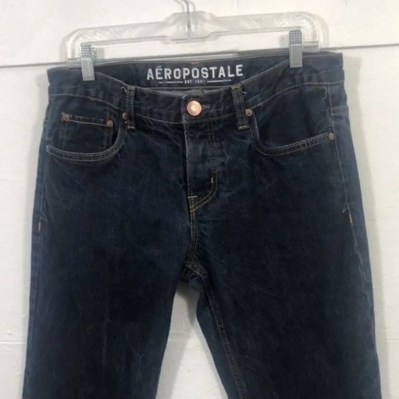 Aeropostale Jeans Denim Dark Wash Classic Style Casual Everyday Comfort‎ - Picture 3 of 14